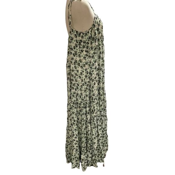 RIXO Herbie Green Floral Print Long Maxi Tent Dress Sz 8 - Picture 8 of 15